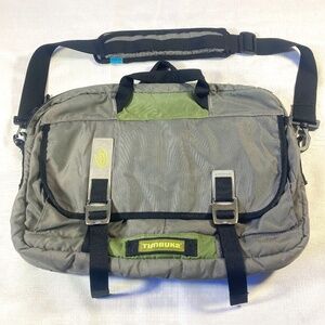 GUC Timbuk2 Command Laptop/Messenger Bag, Grey/Black/Green